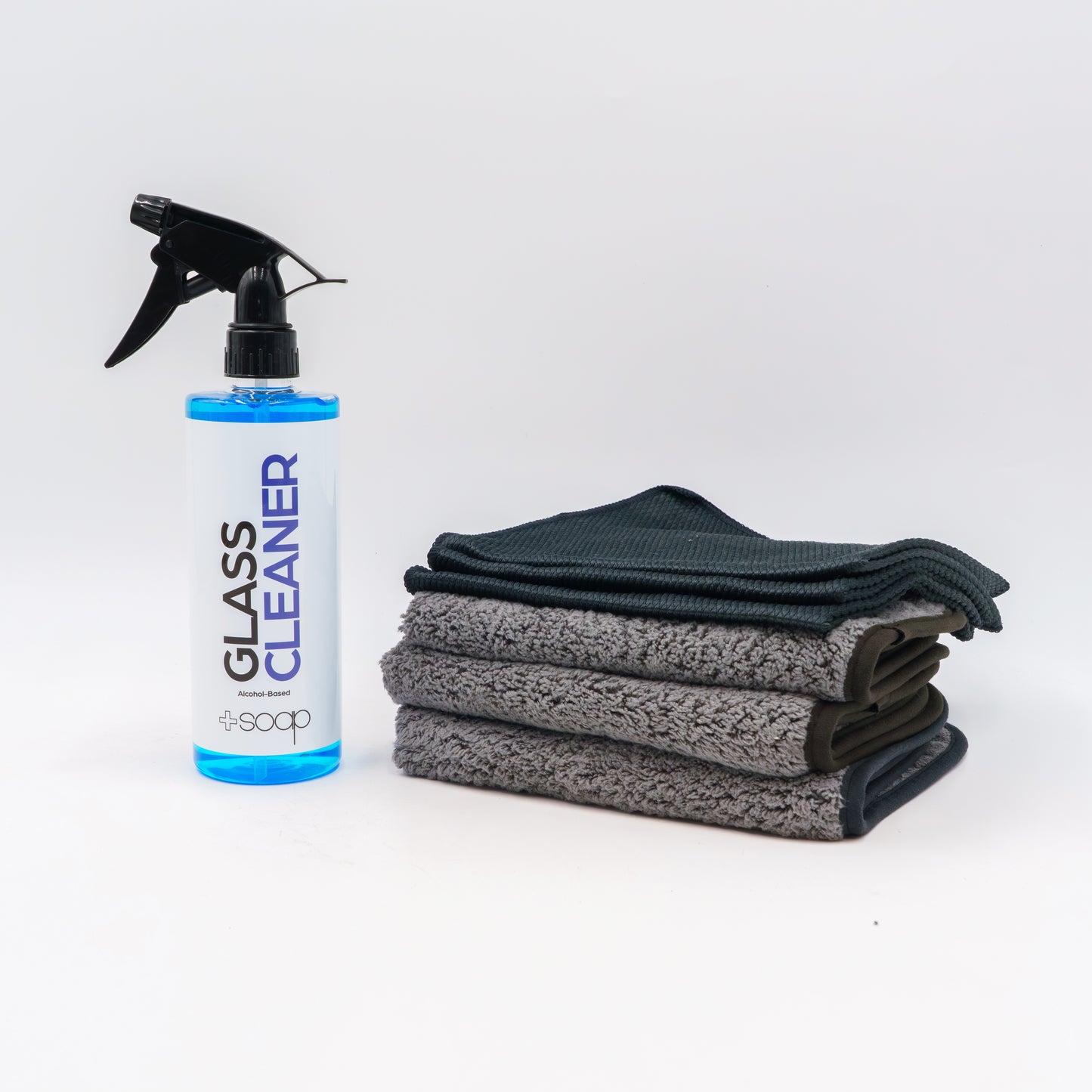 Glass Cleaner & Microfiber Towel Combo