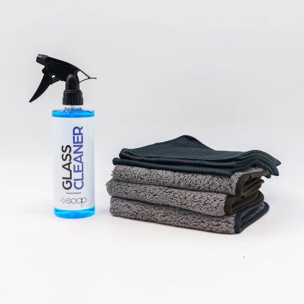 Glass Cleaner & Microfiber Towel Combo