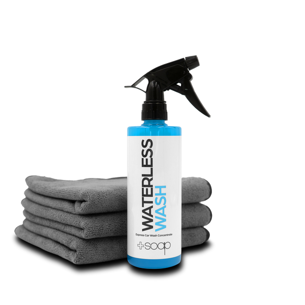 Waterless Wash & Microfiber Towel Combo